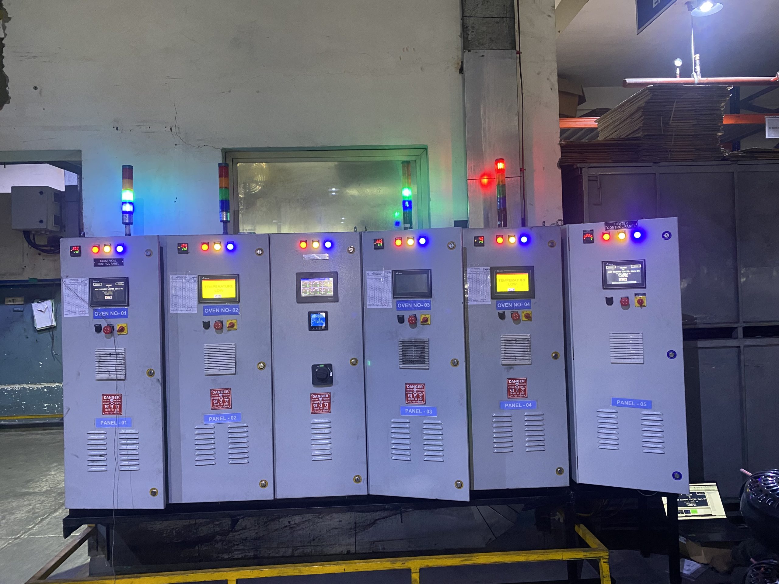 Industrial Oven Control Panel Automation